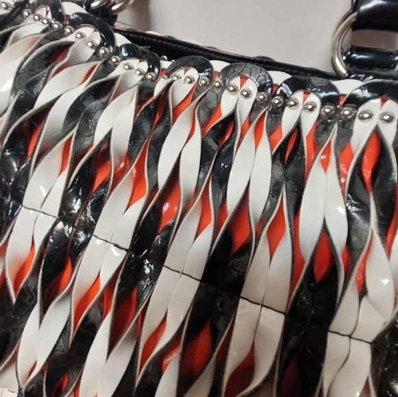 Vintage* 90s Synthetic Multi-coloured Shoulder Bag - Picture 3 of 15